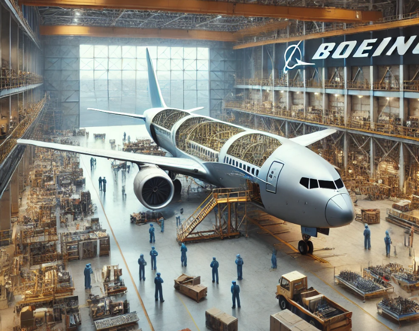 Market Resilience: image of Boeing plane